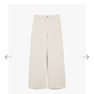 $295 Weekend Maxmara COTTON DRILL WIDE-LEG
TROUSERS size 10 color sand NWT